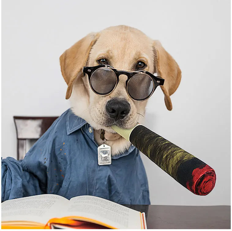 Dog Cigar Plush Toy