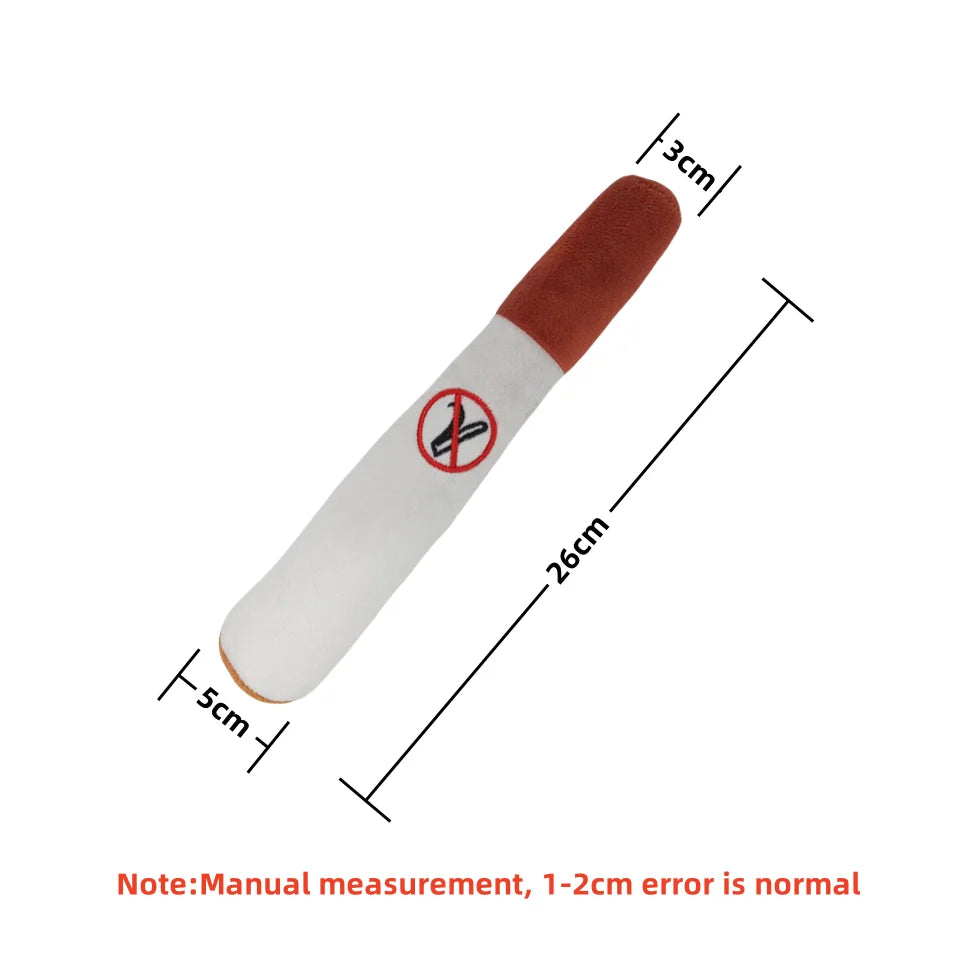 Dog Cigar Plush Toy
