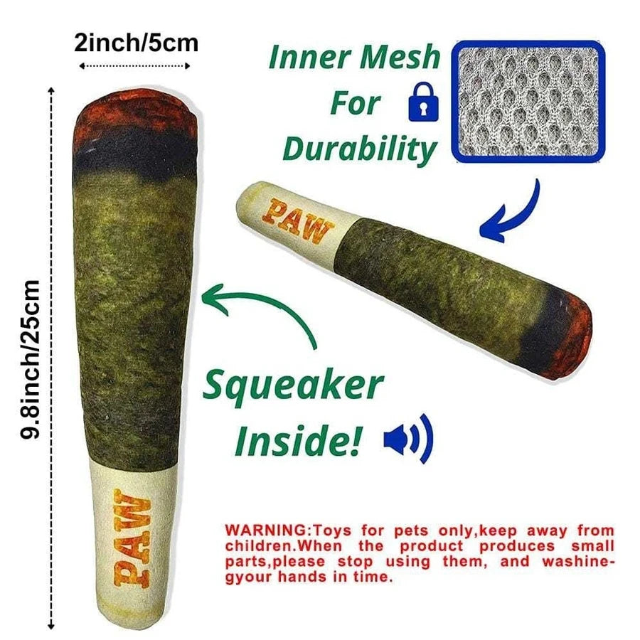 Dog Cigar Plush Toy