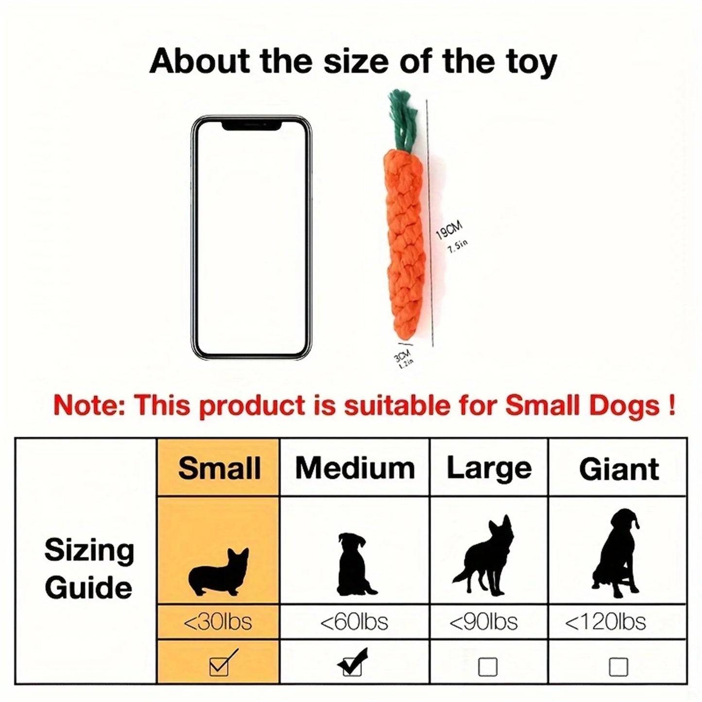 Carrot Dog toy