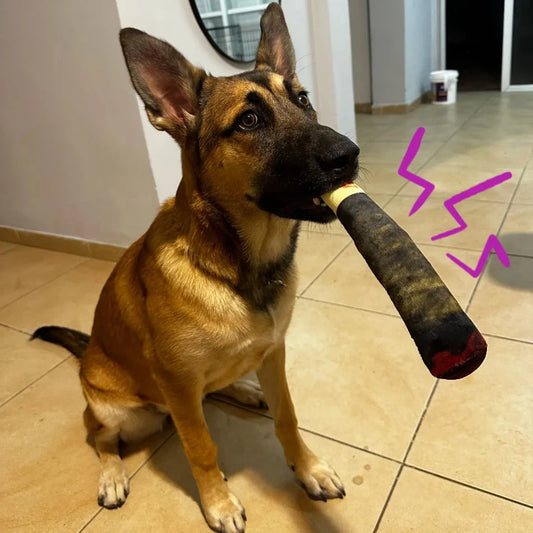 Dog Cigar Plush Toy