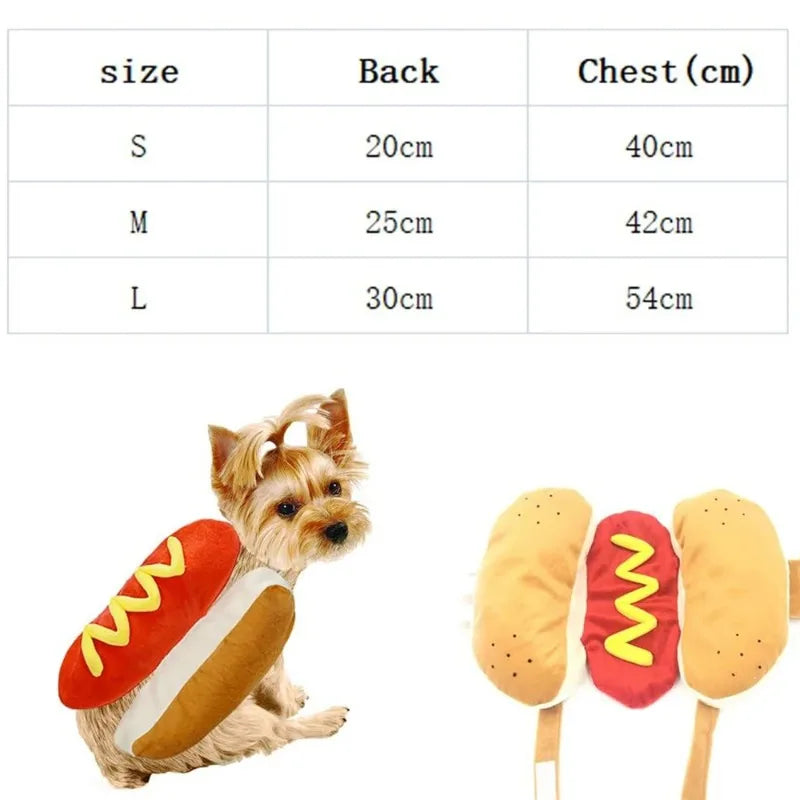 Hot Dog Halloween Dog Costume