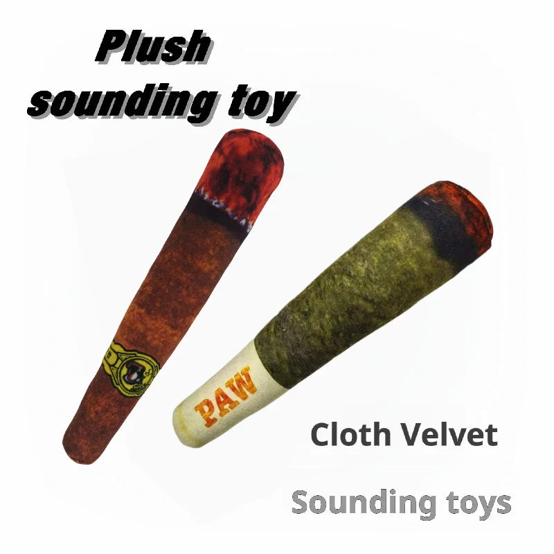Dog Cigar Plush Toy