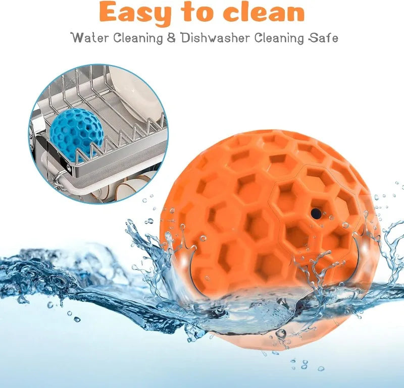 2pc Indestructible Squeaky Dog Ball